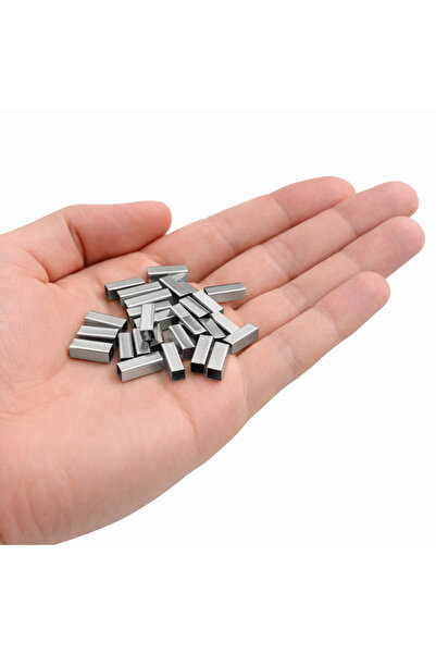 FlowerAksesuar 50 ADET - 4x4x12 mm Metal Kare Boru Boncuk, Kare Boru Boncuk, ...