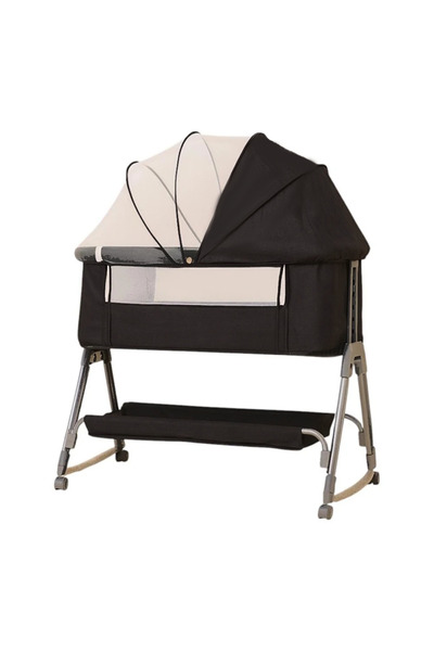 Genaric سرير أطفال 3 في 1 قابل للطي والحمل، مثالي للسفر، مع ارتفاع قابل للتعديل