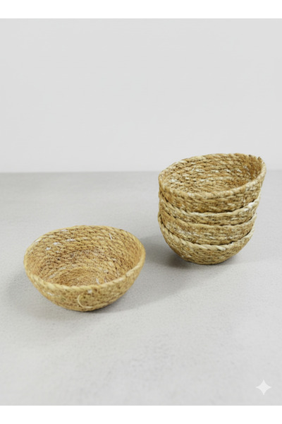 es home collection Hasır Yuvarlak Sepet