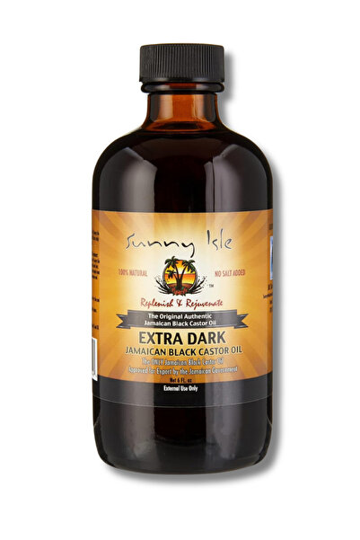 Sunny Isle زيت الخروع الأسود الجامايكي الداكن للغاية 6 أونصات | علاج طبيعي عا...