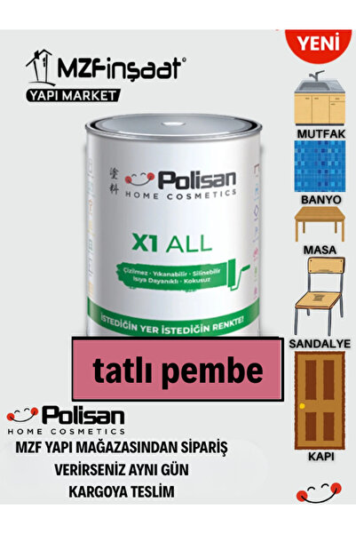 Polisan X1 All Yeni Nesil Dönüşüm Boyası Dolap-fayans-cam-plastik-ahşap-duvar...