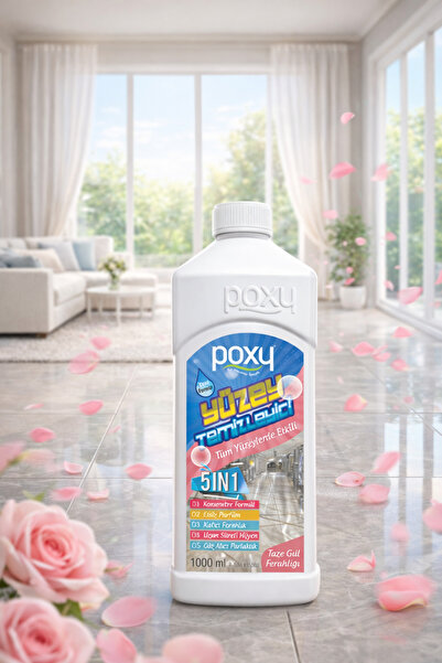 Poxy Yüzey Temizleyici 5 in 1 Taze Gül Ferahlığı 1000 ml