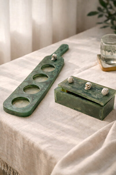 Phellos Kafatası, Özel Tasarım Shot Sunum Tepsisi, Mumluk ve Dekoratif Kutu, ...