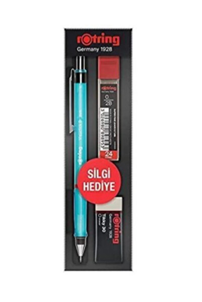 Rotring Visuclick Versatil+Min+Silgi Okul Seti- 0.7 mm Turkuaz