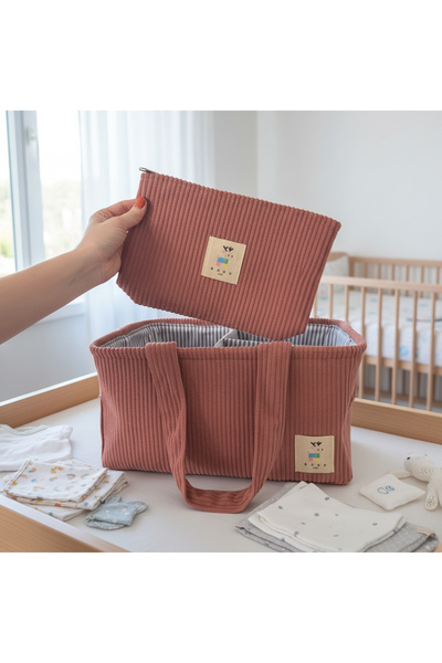 Roku Kids Düzenleyici Anne Bebek Bakım Organizer Çanta - Pembe