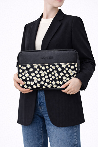 worken حافظة تابلت مقاس 11-12 بوصة، مع جيب، وتفاصيل سحاب، لأجهزة آيباد، وجالا...