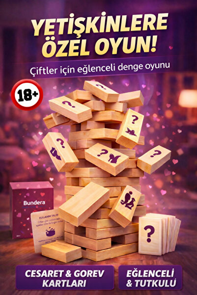 54’lü | +18 Fantezi Denge Oyunu — Çiftlere & Yetişkinlere Özel | Gizli Kargo