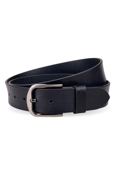 Classic Milano Genuine Leather Belt Men - Semi-Casual Men's Belts - Black & B...