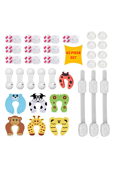 BIRAI Set of 43 Pieces Furniture and Socket Protectors BIRAI® for Child and B...