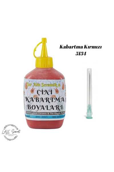ArtElegant Kabartma Kırmızı 100gr Sıraltı Seramik Ve Çini Boyası