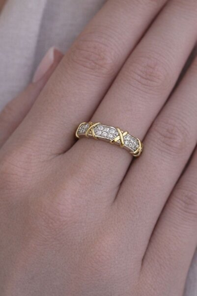 BY YASİN TOPÇU 💍 💎   خاتم حديث بسلسلة متقاطعة وحجر منقوش ✨ 🤍