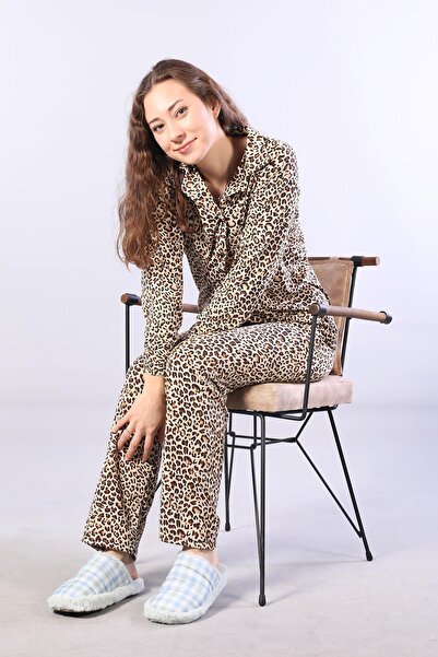 Mckanzie 3306 Milánská souprava pyžama s měkkým límcem a dlouhým rukávem