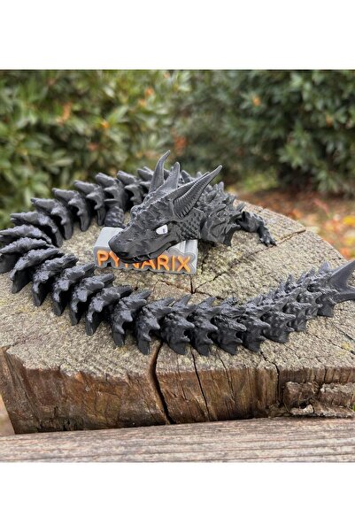 pynarix Ejderha Figürü- Gölgeyle Yürüyen Siyah Güç 🐉 3D Hareketli Organik Oy...