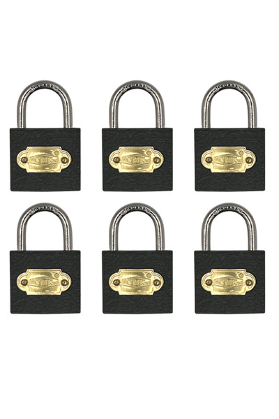 yuma kilit Ymk Hooked Padlock Short Gray 1 Pack (6 Pieces) 32 Mm