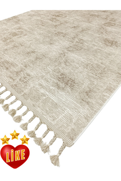 AVEN HOME Püsküllü Kaymaz Salon Halısı - Koridor Mutfak Halısı - Yolluk