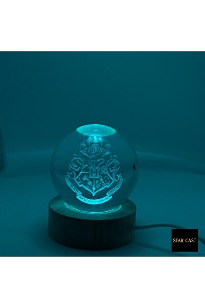 STAR CAST 3D Işıklı Cam Küre – Renk Değiştiren LED Gece Lambası