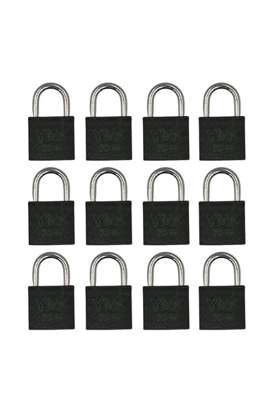 yuma kilit Ymk Hooked Padlock Short Gray 1 Pack (12 Pieces) 25 Mm