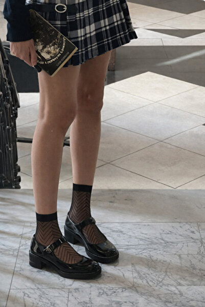 Katia&Bony Navy Blue Striped Women's Thin Socks