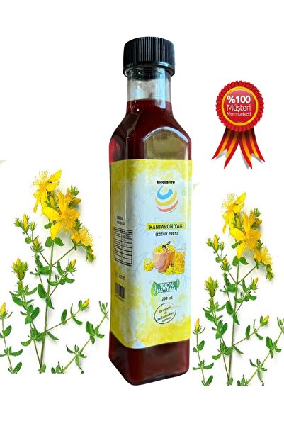 MediaFire Hakiki Saf Sarı Kantaron Yağı 250ml El Yapımı Içilebilir Sürülebili...