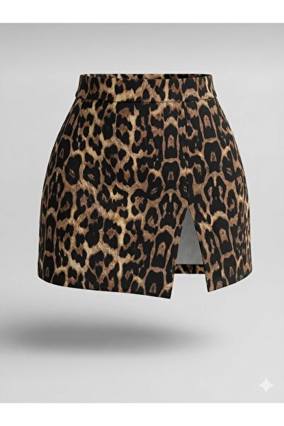 Dumy Față cu fantă Femei fustă pantalon scurtă Mini fustă pantalon scurtă