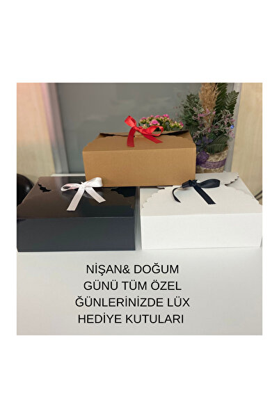 Nursa 3 RENKLİ HEDİYE KUTUSU\RENKLİ KURDALELİ\ ŞIK KARTON KUTU\DOĞUM GÜNÜ\ÖZE...