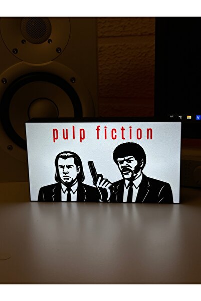 shop Masa Lambası - Pulp Fiction Adaptörlü Dekoratif & Hediyelik Lamba