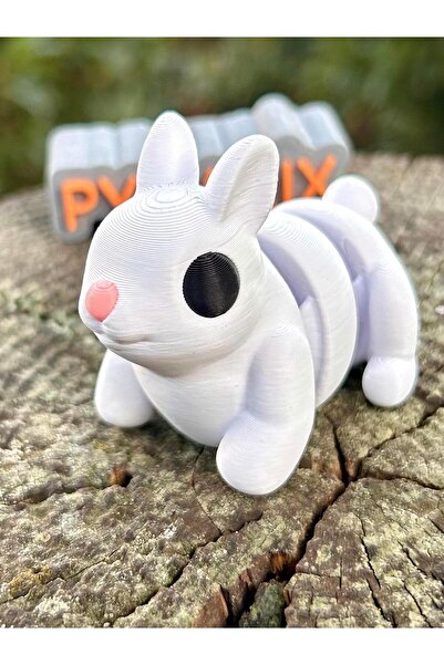 pynarix Tavşan Figür Oyuncak - Zıplamanın Keyfi! Zıp Zıp 🐇🌿✨3D Hareketli Or...