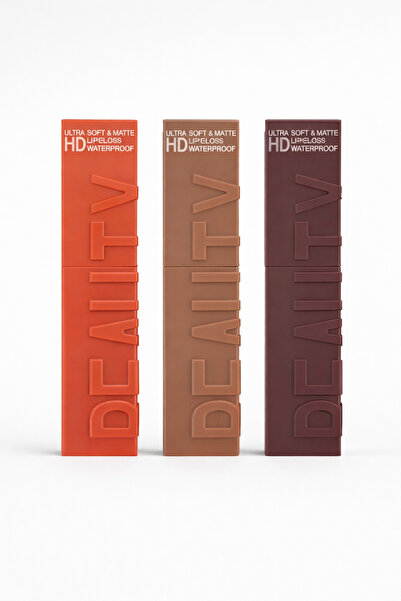 Lesvip's Ultra HD Soft Matte Kalıcı Likit Rujlar 3'lü Set