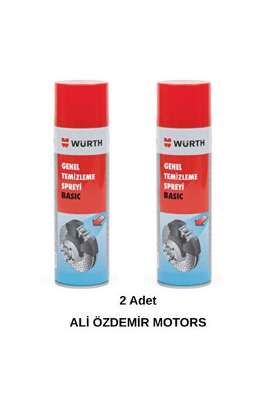 Würth Genel Temizleme Spreyi Basic 500ML, Fren Balata Spreyi ( Yeni Tarihli )