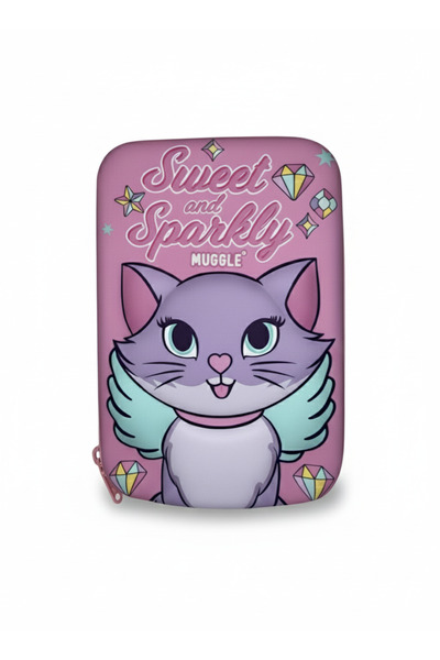 TUMBA'S حافظة أقلام ثلاثية الأبعاد من إيفا مع حامل أقلام مزخرف باللون الوردي ...