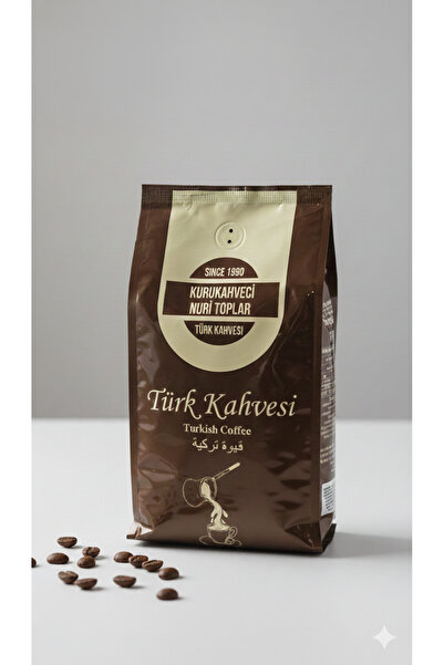 Nuri Toplar Türk Kahvesi Odun Ateşinde Kavrulmuş 500 g Folyo Paket