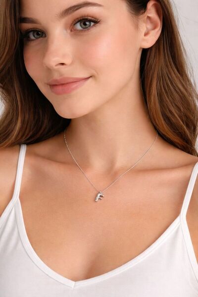 Boox99 Balloon Letter Necklace Letter F 46 cm
