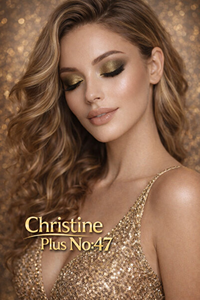 Christine Plus Toz Yapıda İnce Işıltılı Göz Farı - Koyu Zeytin kahverengi No:...