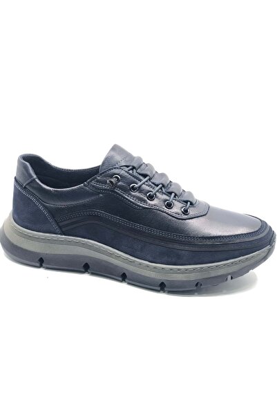 KCMN Dropland 9212 Genuine Leather Men's Casual Shoes Dark Blue