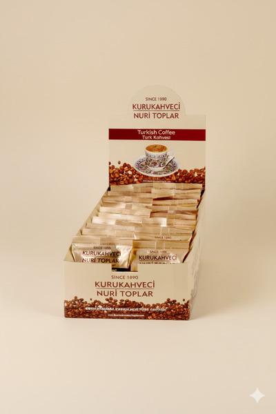Nuri Toplar Odun Ateşinde Kavrulmuş Türk Kahvesi 100 gr Folyo 24’lü Paket