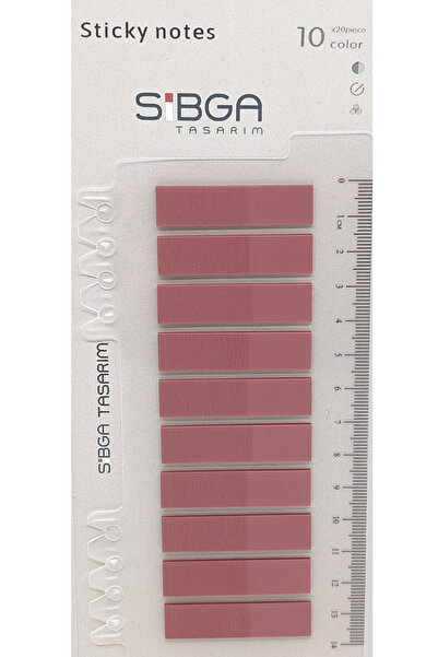 sibga tasarım Transparent Dusty Rose Color Postit Post-it Post It. Semn de ca...