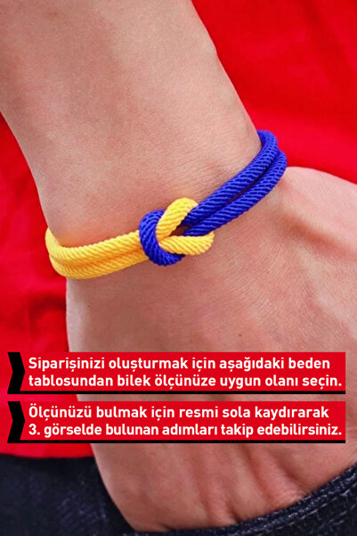 Crc Bijuteri Yellow Navy Blue Fan Bracelet