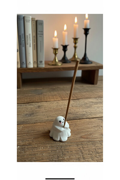 Handmade Dekoratif Mini Hayalet Tütsülük Tütsü Tutan Hayalet Hediyelik