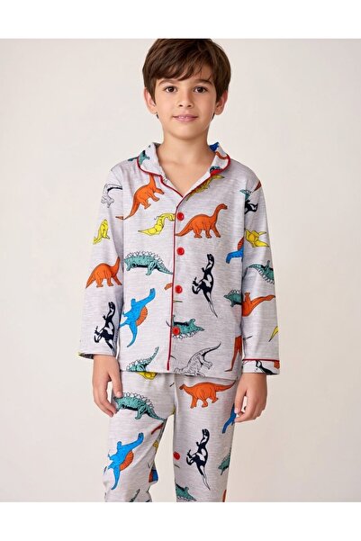 AY GİYİM Combed Cotton Pajama Set for Boys