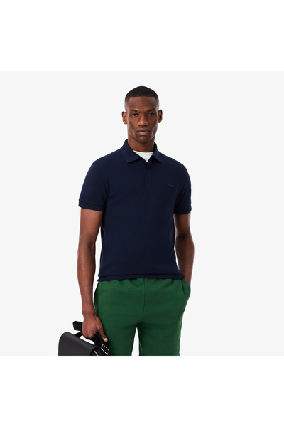 Lacoste قميص بولو باريسي مطاطي بقصّة عادية - PH5522-00-166