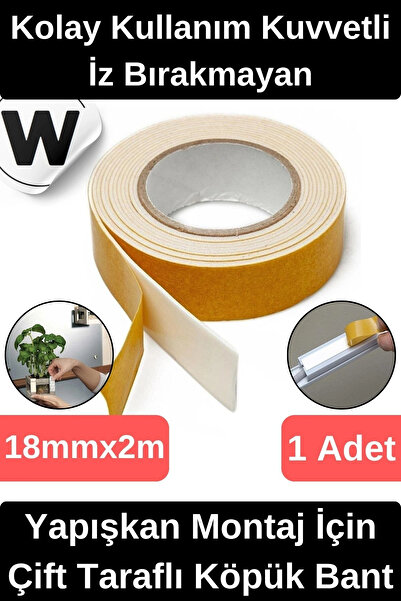 Wonara Kolay Kullanım İz Bırakmayan Su Sızdırmaz Yapışkan Montaj İçin Çift Ta...