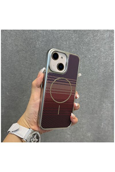 Zebana Apple iPhone 13 Uyumlu Kılıf Velora Series Kılıf (Kablosuz Şarj) Kahve...