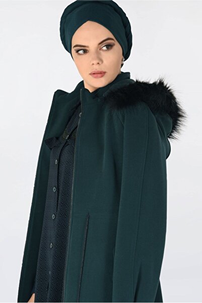 Alvina BELİ BAĞCIKLI KAPÜŞONLU KAŞE KABAN 9820