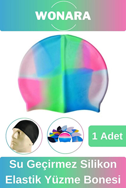 Wonara Özel Tasarım Kaymaz Suya Dayanıklı Sızdırmaz Silikon Elastik Şapka Hav...