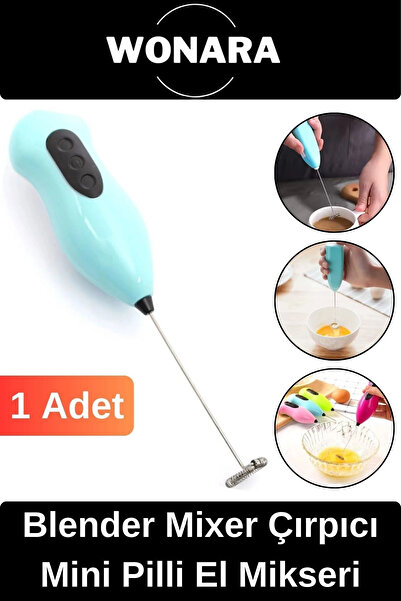 Genel Markalar Çok Renkli Çelik Uçlu Telli Blender Mixer Süt Yumurta Cappucci...