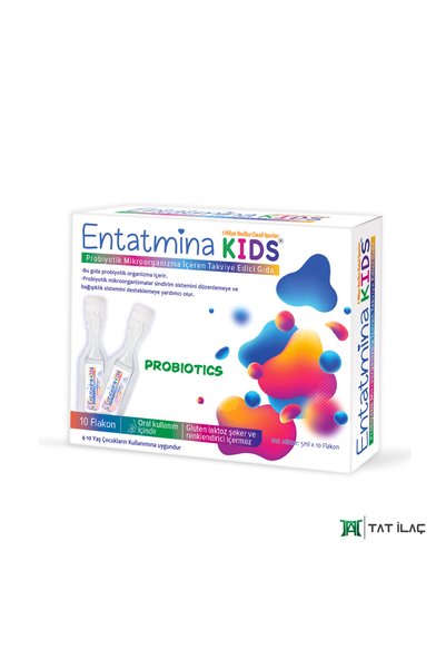 Entatmina kids 10 Vials of Probiotic Containing 2 Billion Bacillus Clausii Spores