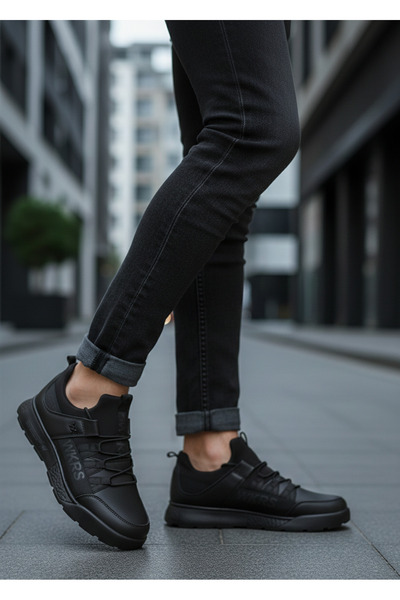 Wickers Wıckers 2300 Siyah Erkek Spor Ayakkabı