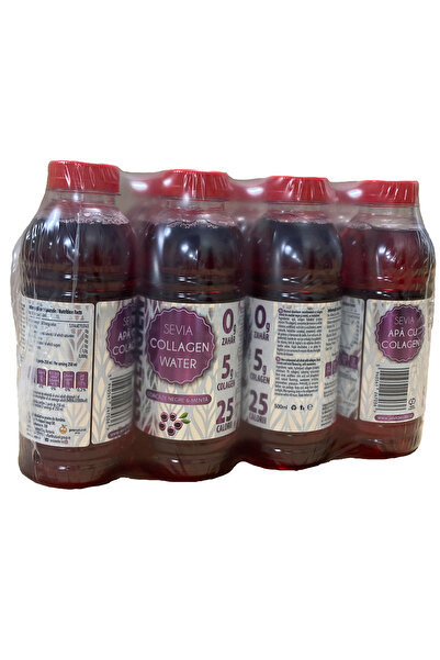 sevia COLLAGEN WATER COACĂZE NEGRE & MENTĂ 12 x 0,5L