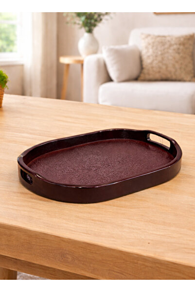 ALQANNAS Small Oval Fiber Serving Tray