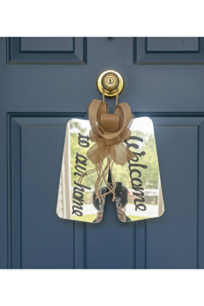 PAŞAOĞLU PLEKSİ 20*20cm Pleksi welcome kapı süsü yapiskansiz asma ipli